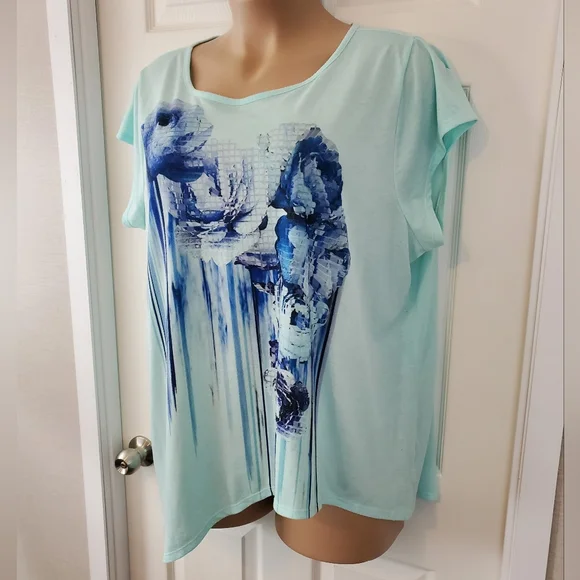 6th & Lane by Lane Bryant Asymmetric Top - Picture 3 of 13